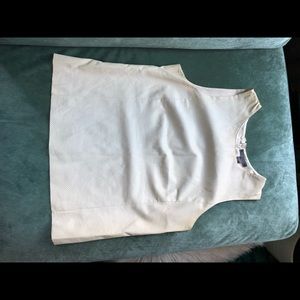 Vince perforated lambskin tank top